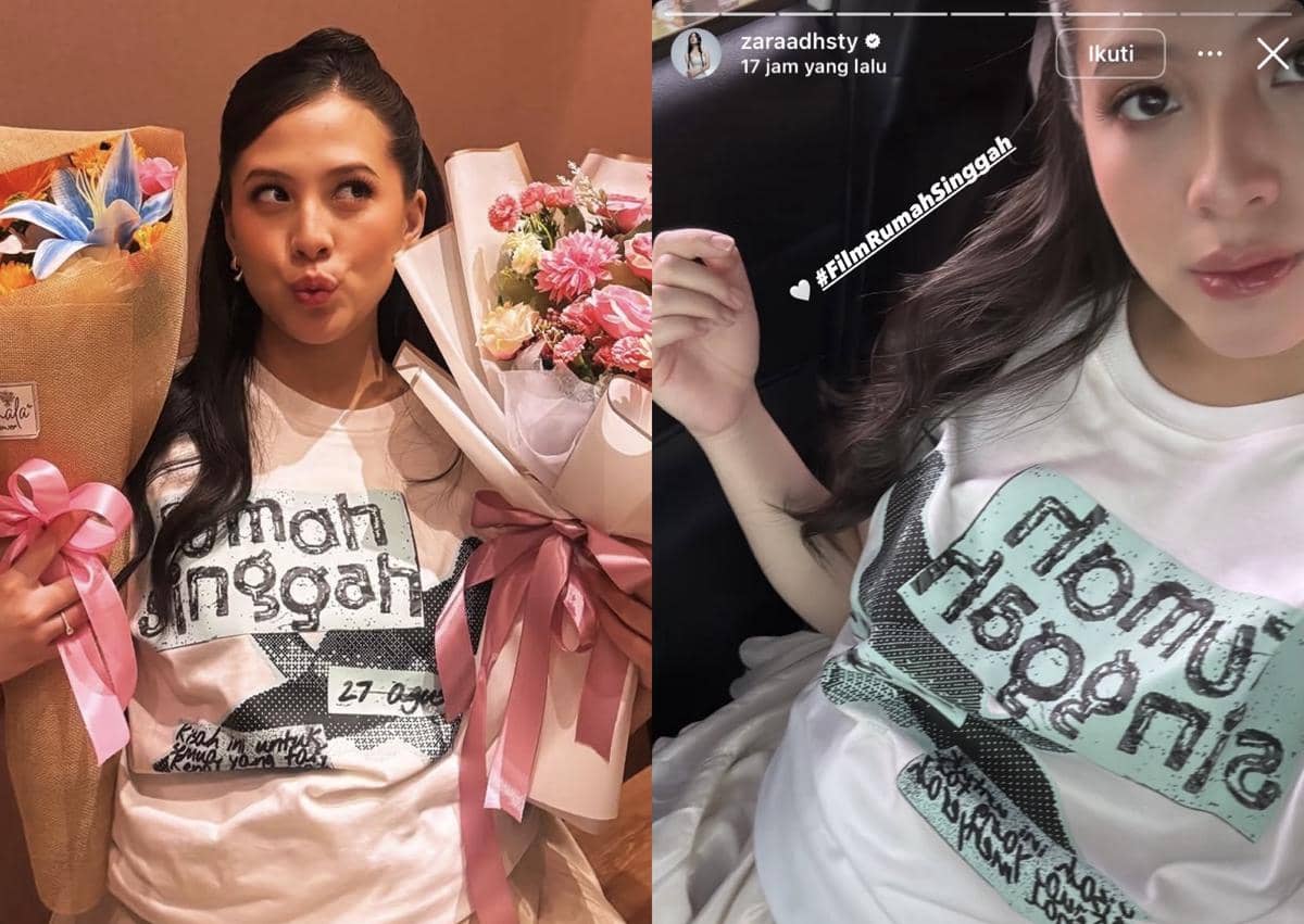 Potret Adhisty Zara di Jumpa Pers Film Terbarunya, Menawan dengan Baby Bump
