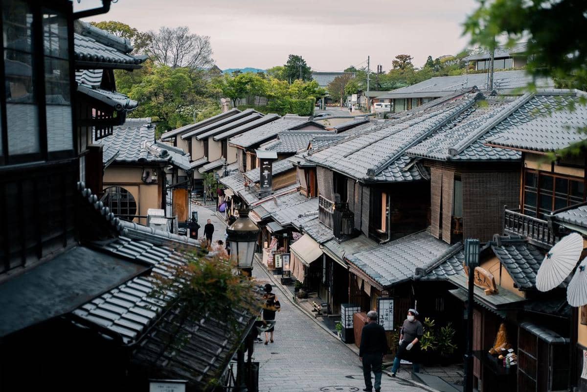 Potret wilayah Kyoto, Jepang