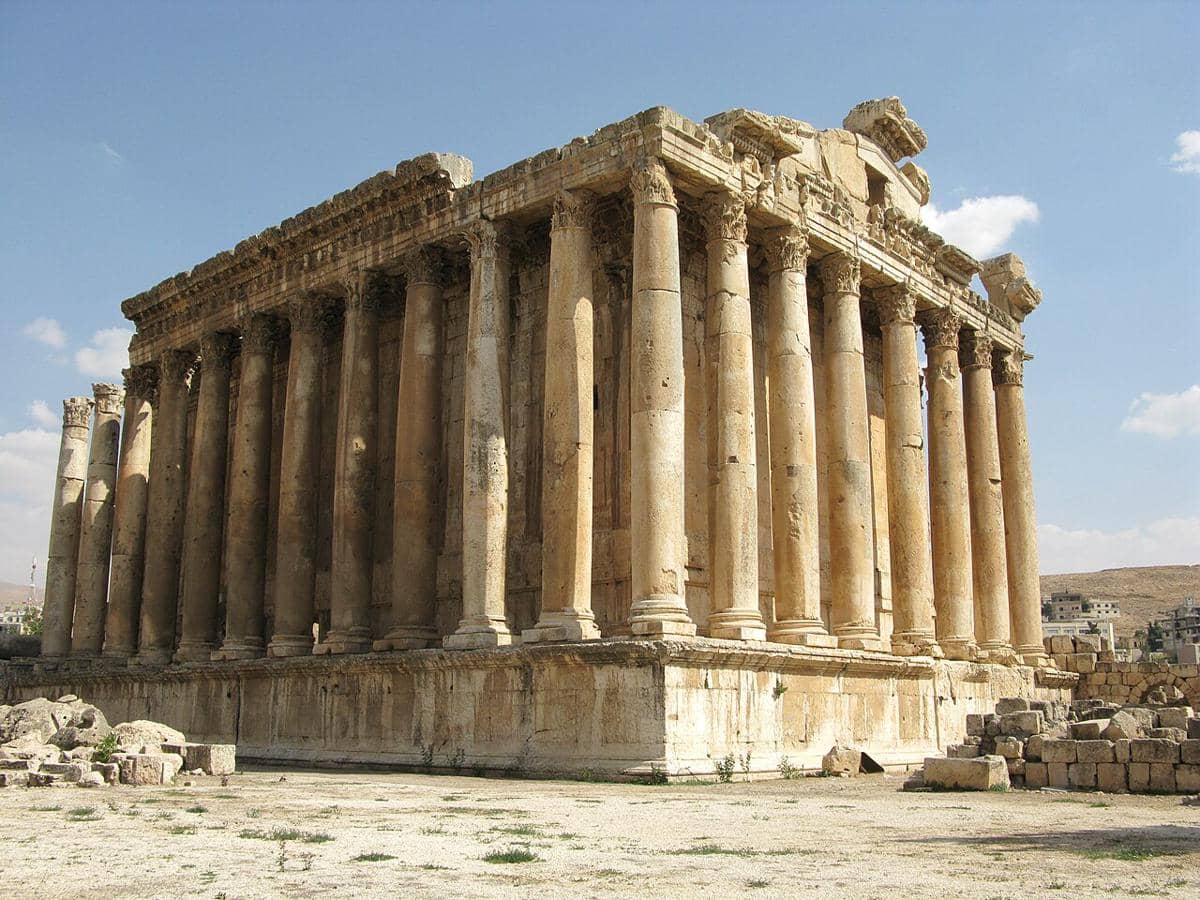 potret situs arkeologi Baalbek