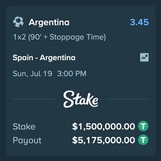 Drake taruhan 26 miliar untuk Argentina (instagram.com/champagnepapi)