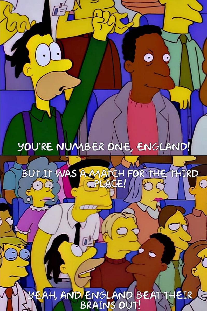meme pertandingan Inggris vs Prancis hujan gol (x.com/criminalsimpson)