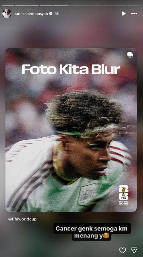 euforia artis jelang final Piala Dunia 2026 (instagram.com/aurelie.hermansyah)