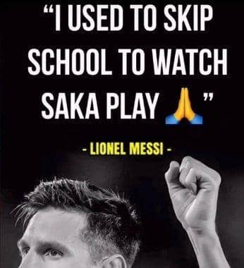 meme Saka hat trick