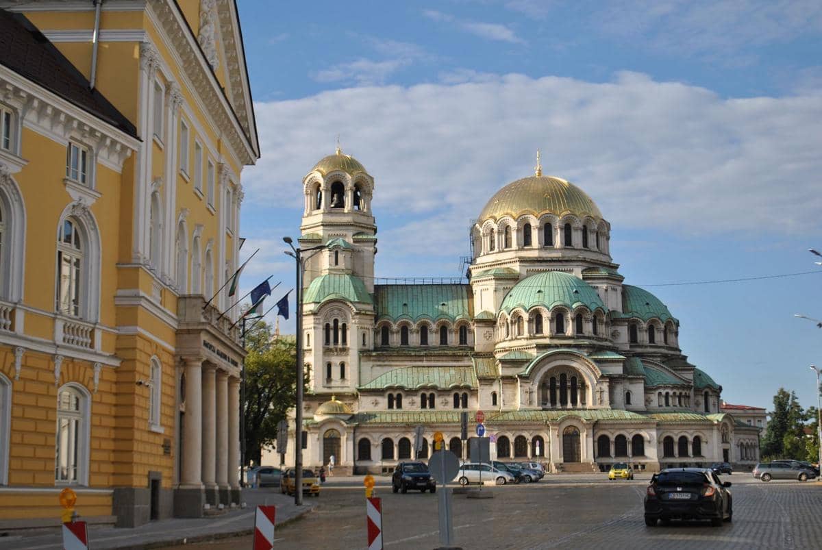 potret musim panas di Sofia, Bulgaria