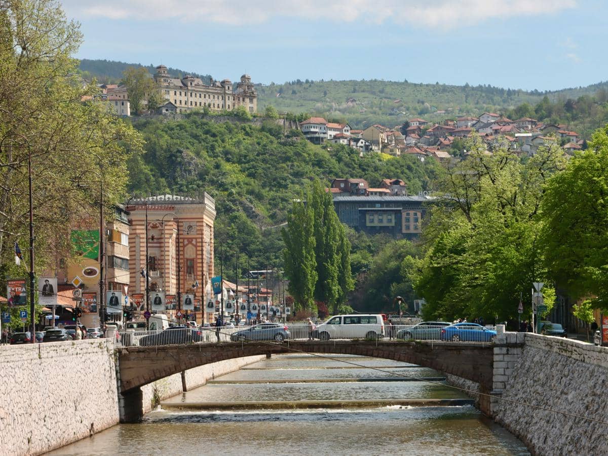 potret musim panas di Sarajevo, Bosnia dan Herzegovina