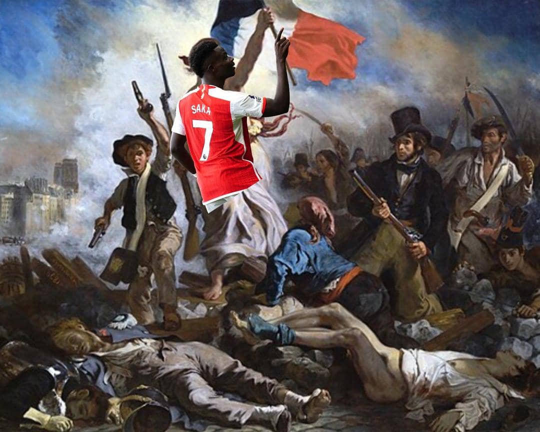 meme Saka hat trick