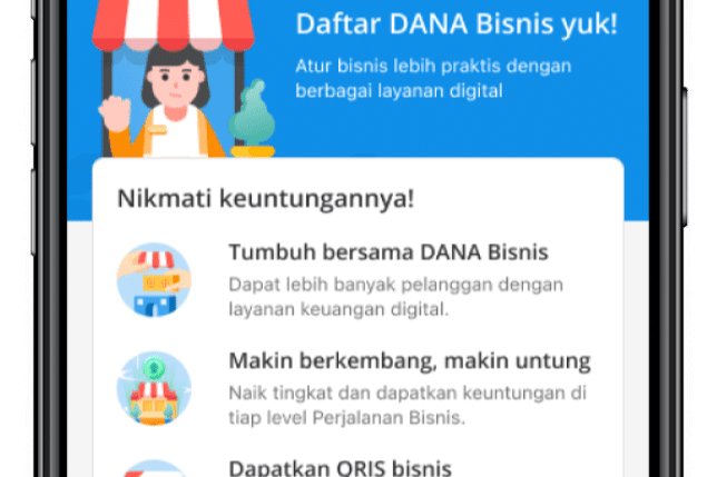 ilustrasi daftar DANA Bisnis