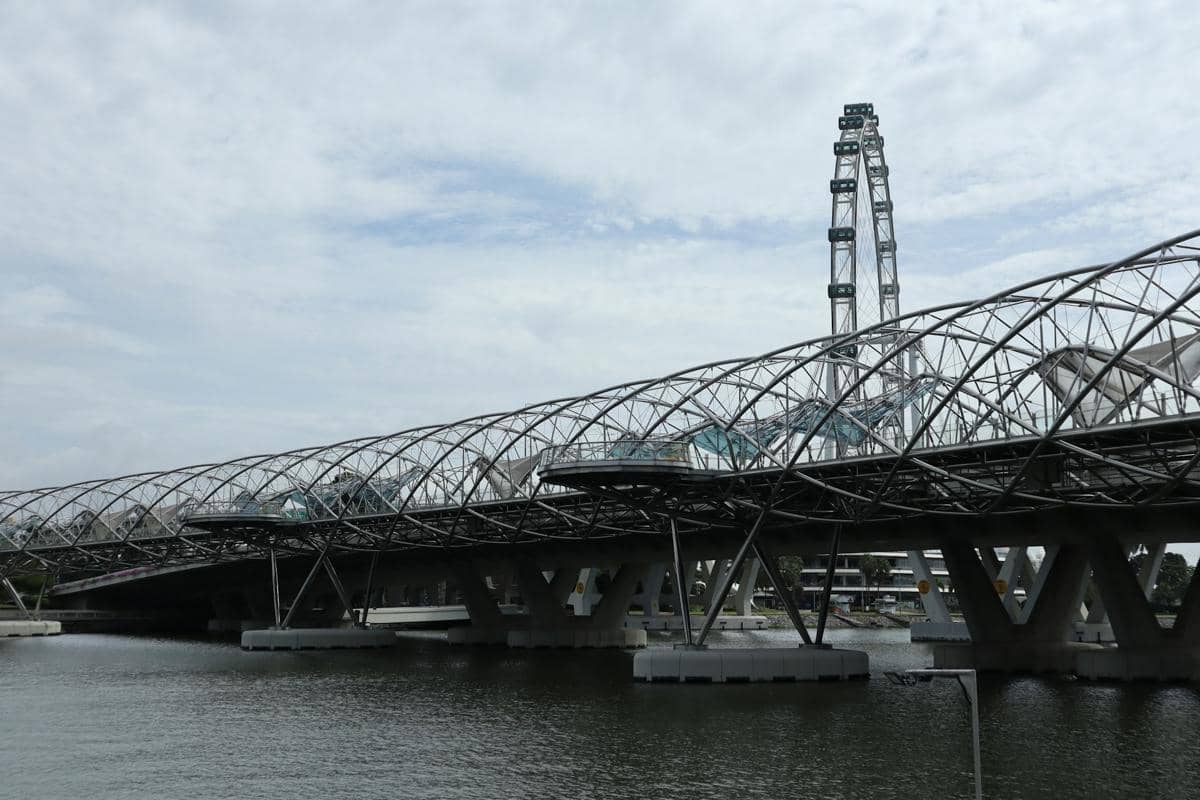 Jembatan Helix di Singapura.
