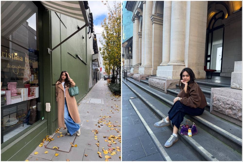 10 Potret Neona Ayu Menikmati Liburan Musim Dingin di Melbourne