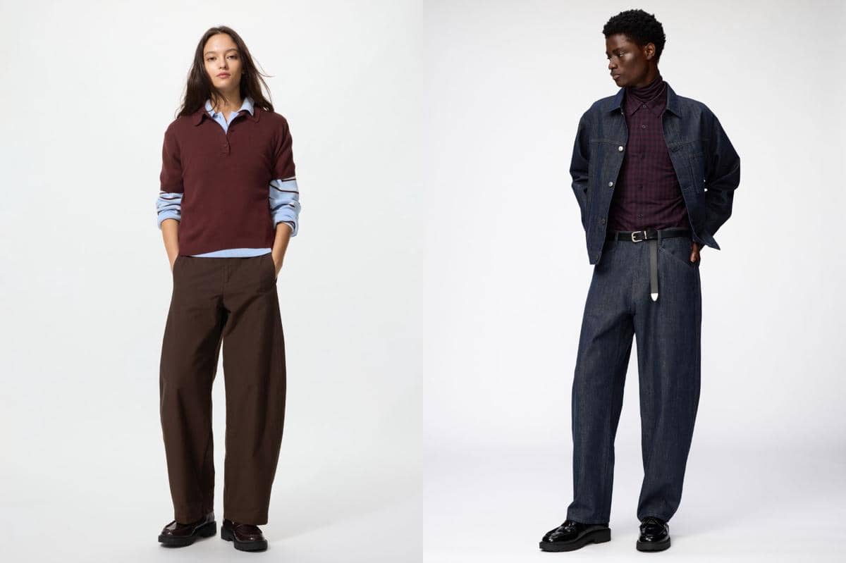 Koleksi barrel pants dari UNIQLO