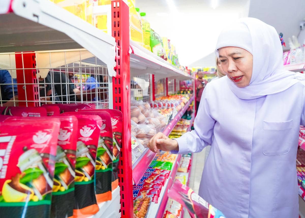 Khofifah Pacu Koperasi Merah Putih Jadi Pusat Penyangga Pangan Jatim