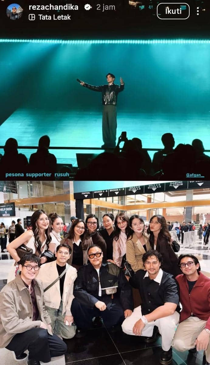 Artis Indonesia nonton konser Afgan