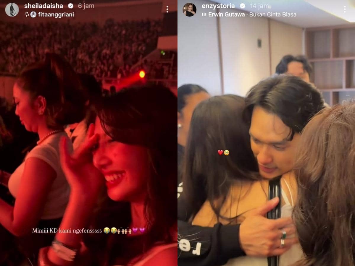 Artis Indonesia nonton konser Afgan