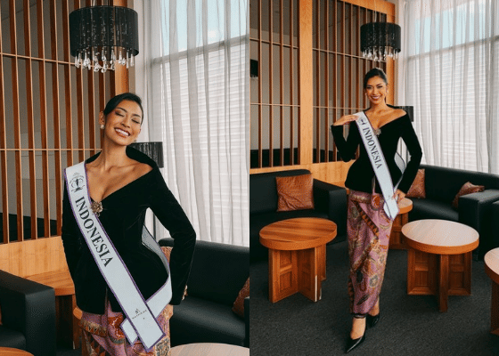 7 Potret Agnes Rahajeng di Sesi Interview Miss Supranational 2026