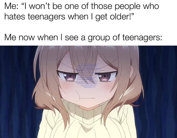 meme anime tentang merasa semakin tua