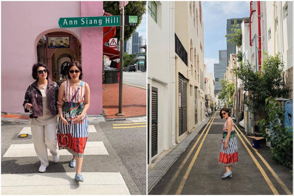 9 Potret Ify Alyssa saat Jalan-jalan di Ann Siang Hill, Singapura!