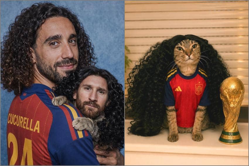8 Meme Cucurella Menang Piala Dunia, Kucing Gondrong Muncul!