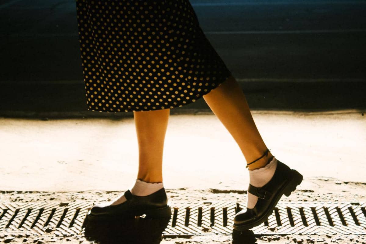 Ilustrasi mary jane shoes