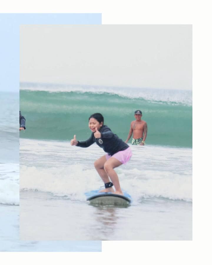 Gempita belajar surving ditemani Gading Marten