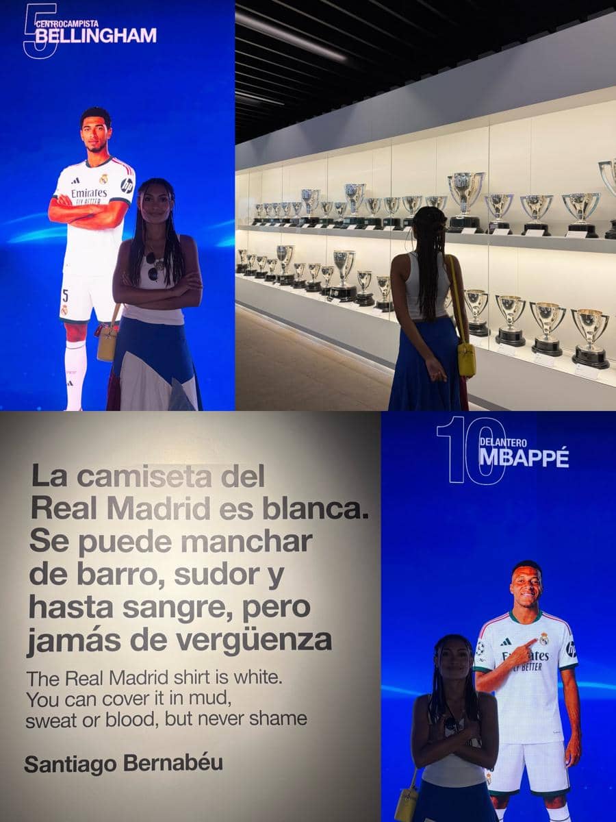 Novia Bachmid tur markas Real Madrid di Bernabéu Stadium