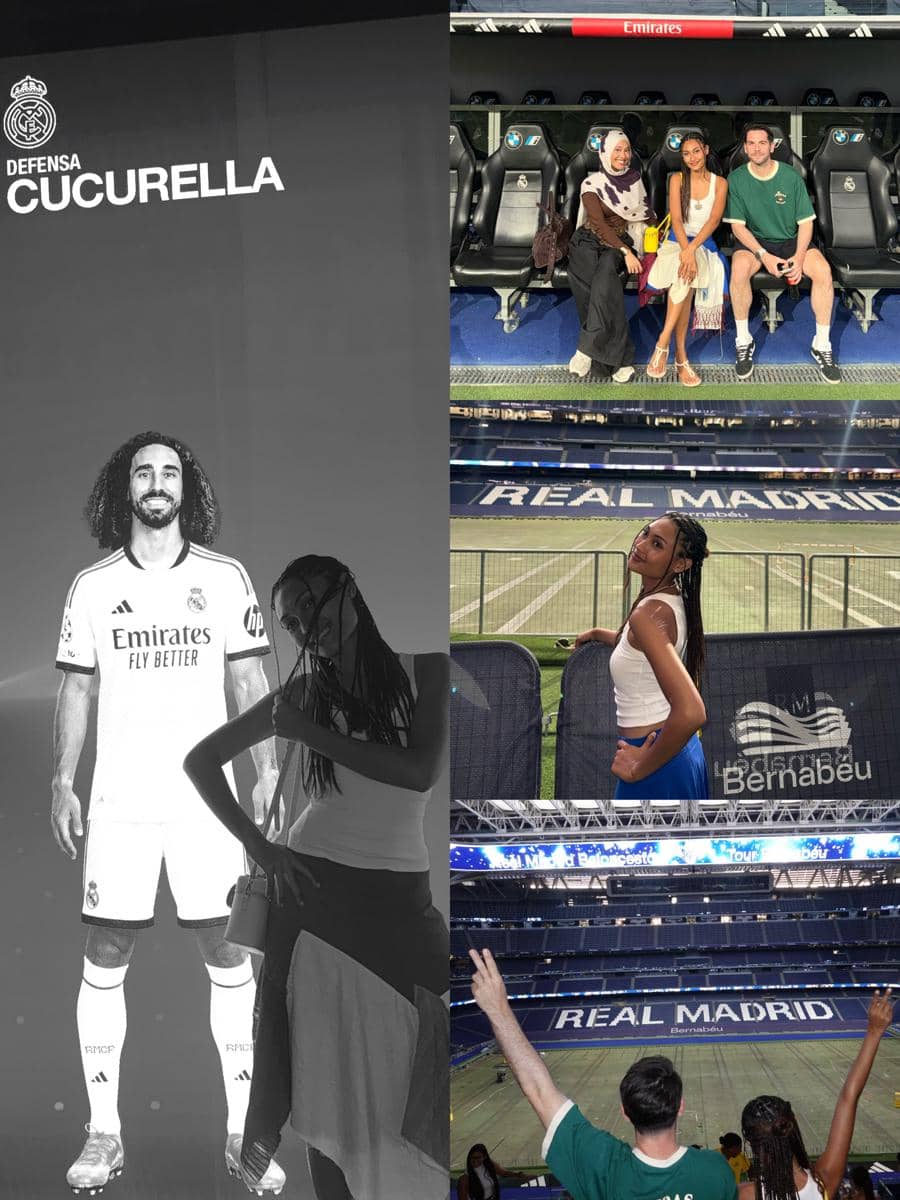 Novia Bachmid tur markas Real Madrid di Bernabéu Stadium