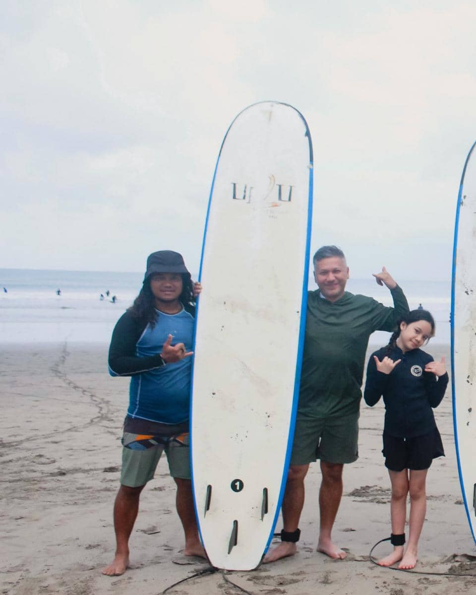 Gempita belajar surving ditemani Gading Marten
