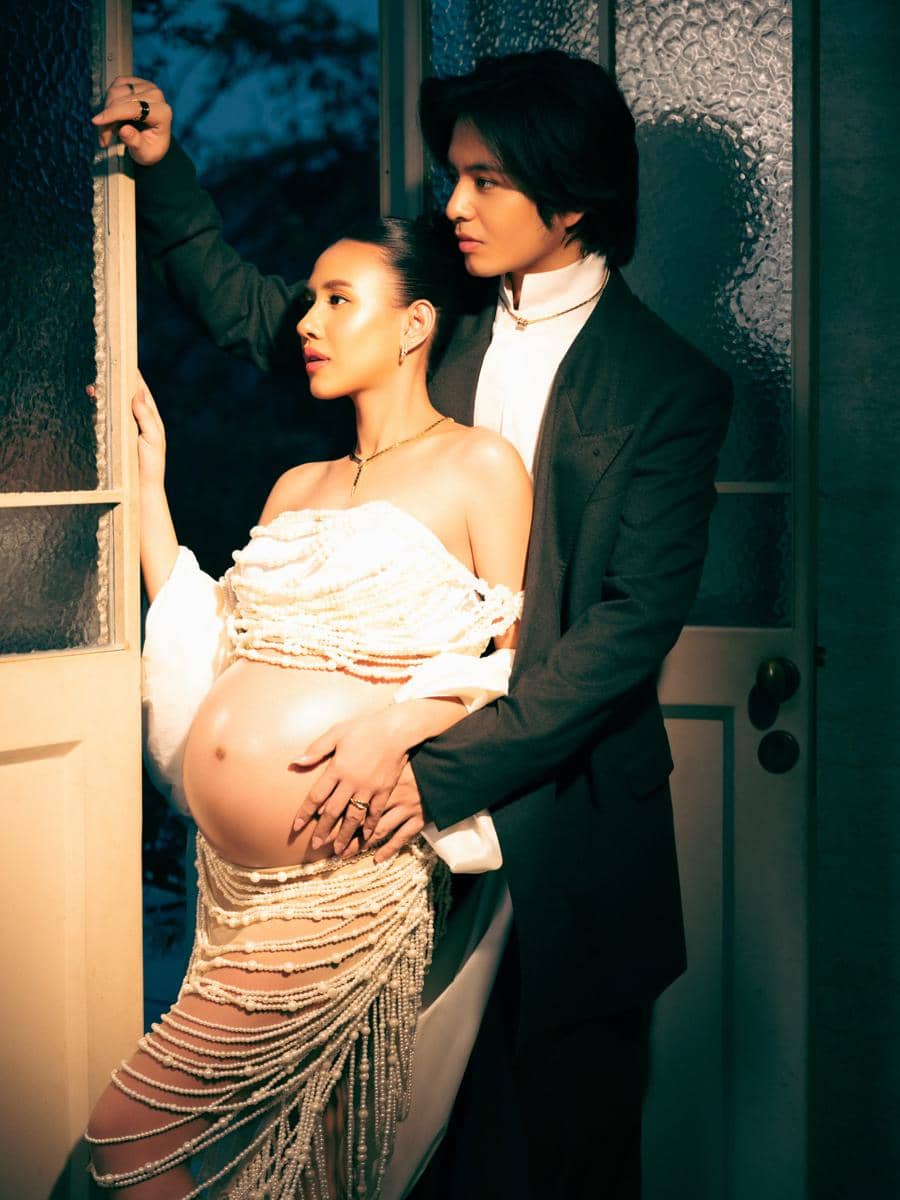 Look Shenina Cinnamon di Maternity Shoot Terbaru (instagram.com/angga)