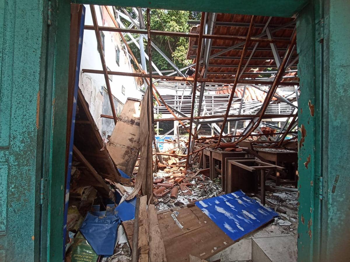 Kondisi SD Negeri Kebayoran Lama Selatan 09, Senin (20/7/2027).
