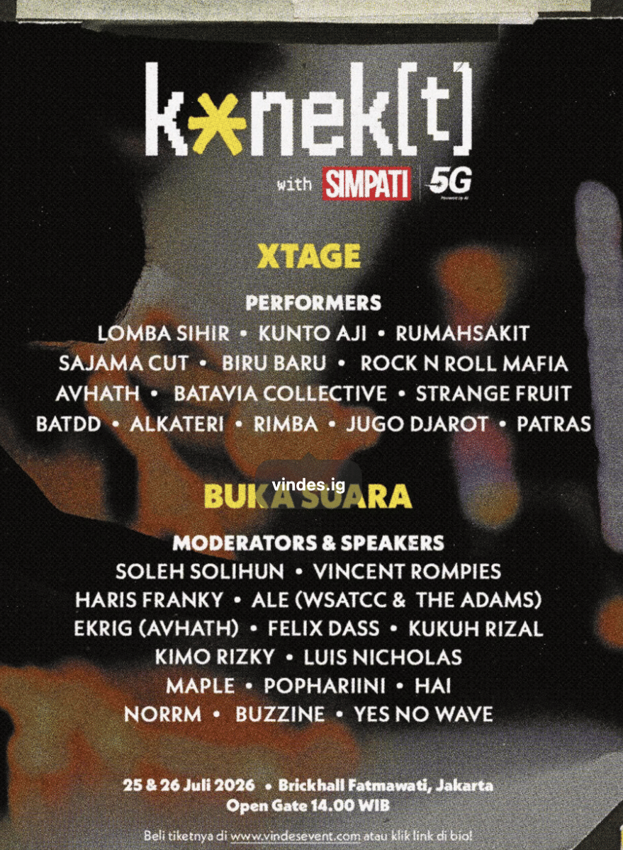 poster festival musik konek(t) VIXTAPE