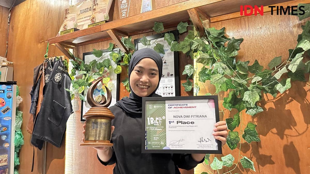 Berawal Ingin Ngopi Gratis, Nova Kini Jadi Juara Barista Indonesia