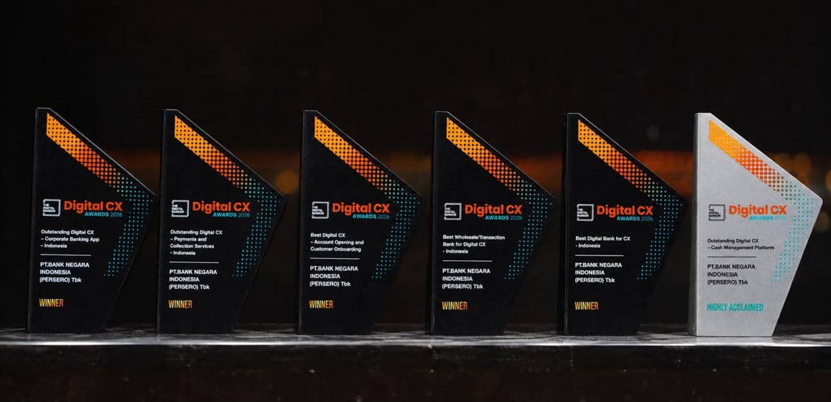 Borong Enam Penghargaan, BNI Perkuat Layanan Digital Korporasi