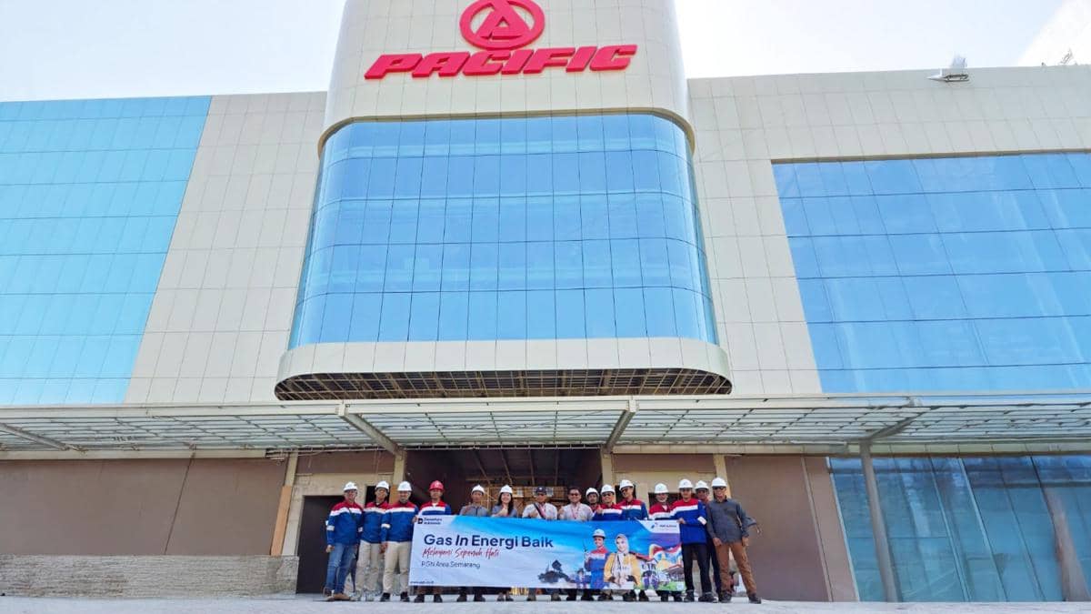 Pabrik sepeda Pacific atau PT Roda Pasifik Mandiri di Semarang yang teraliri gas dari PGN. (Dok. PGN)