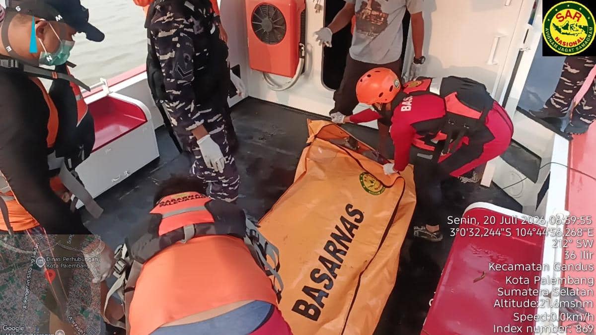 Pamit Buat Kopi, ABK Putra Kelana Ditemukan Meninggal di Sungai Musi