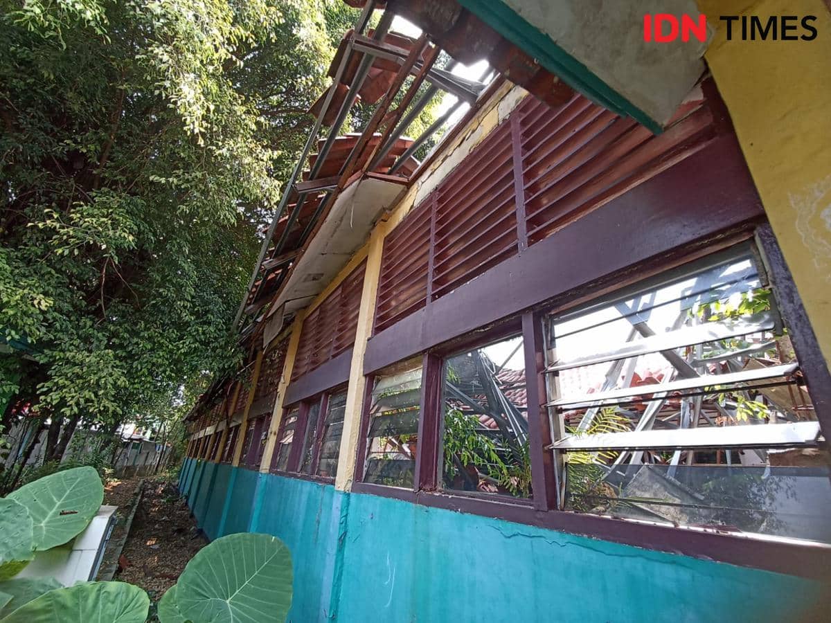 Kondisi SD Negeri Kebayoran Lama Selatan 09, Senin (20/7/2027).
