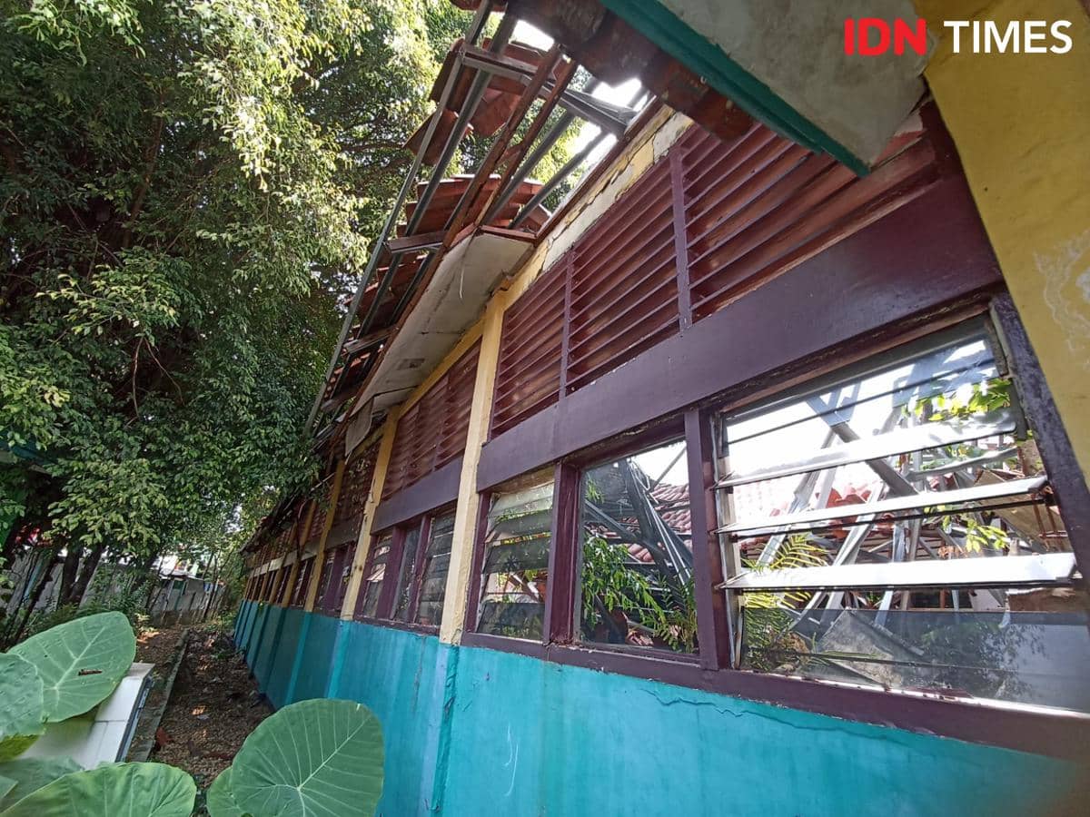 Kondisi SD Negeri Kebayoran Lama Selatan 09, Senin (20/7/2027).