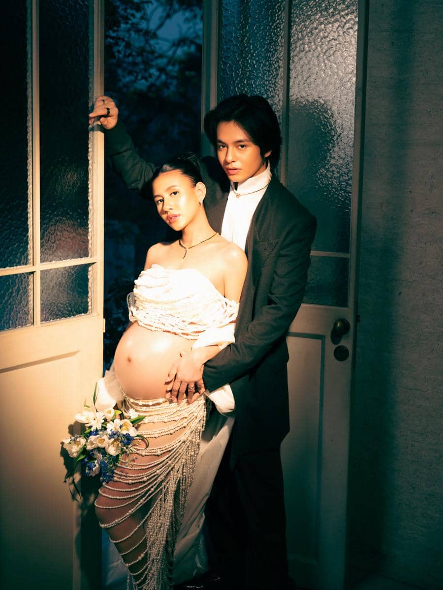Look Shenina Cinnamon di Maternity Shoot Terbaru (instagram.com/angga)