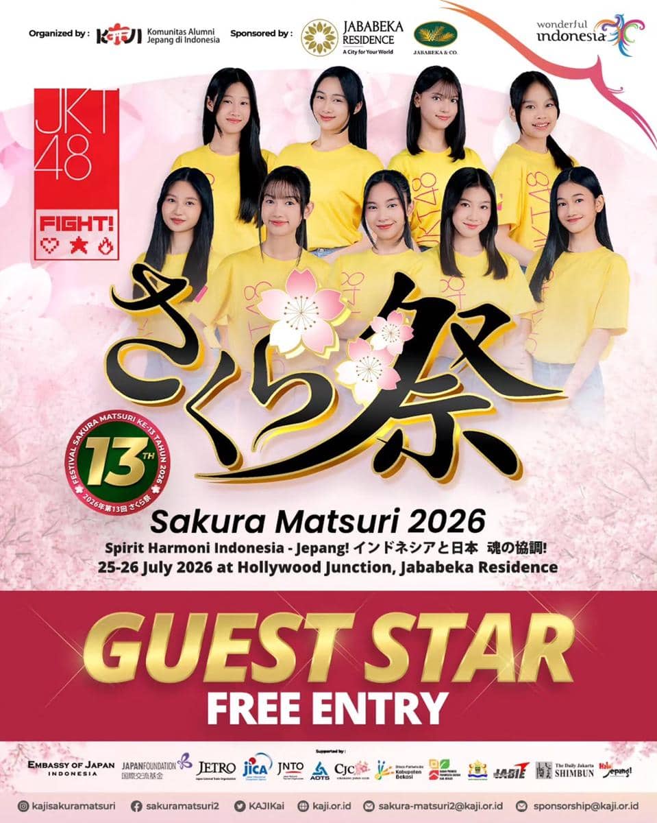 poster acara Kaji Sakura Matsuri