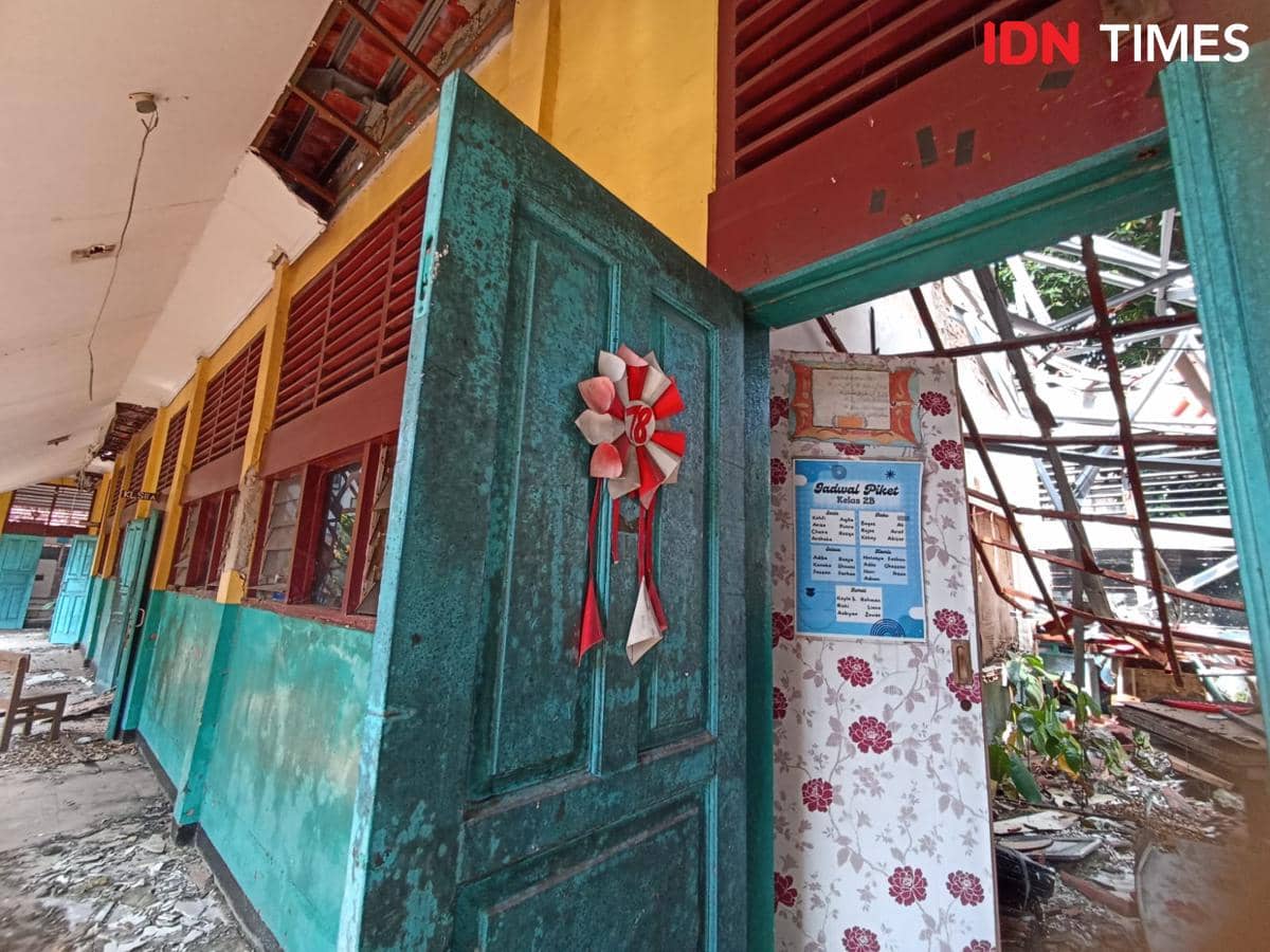 Kondisi SD Negeri Kebayoran Lama Selatan 09, Senin (20/7/2027).