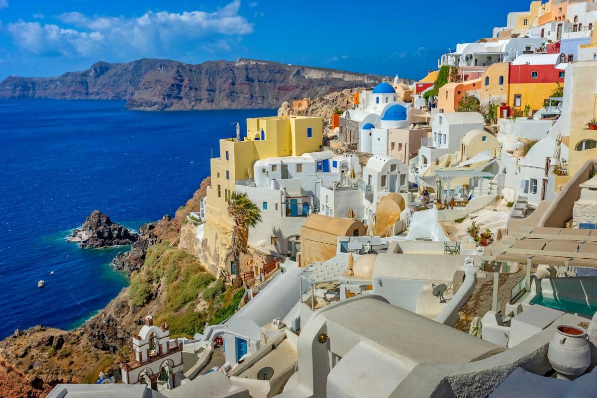Musim panas di Santorini, Yunani