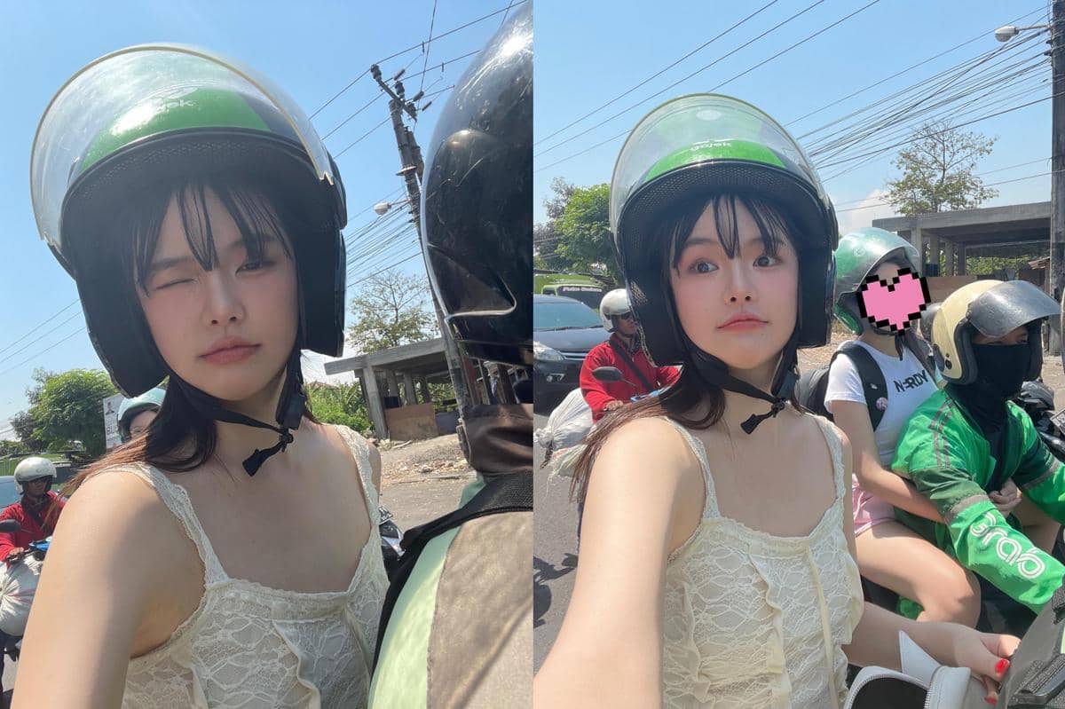 potret Soseo eks Unicorn naik ojek online di Bali