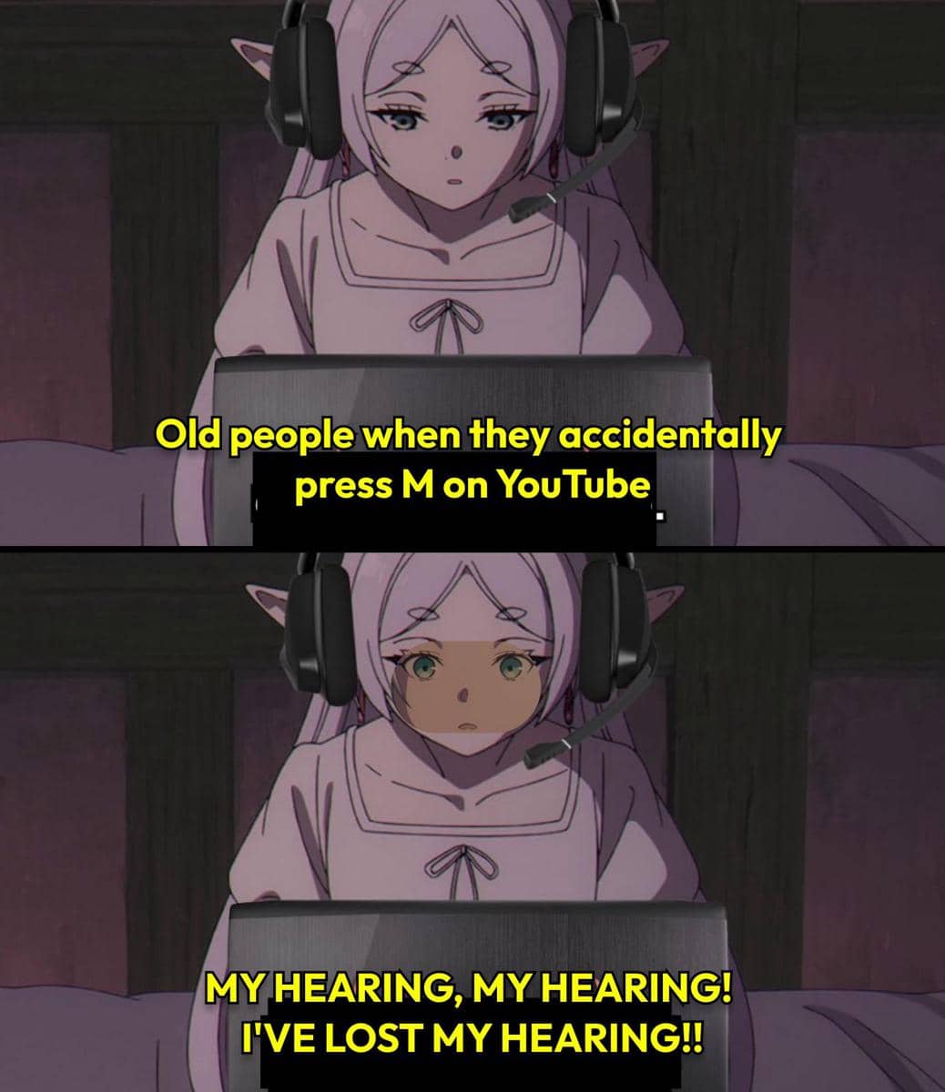 meme anime tentang orang-orang tua
