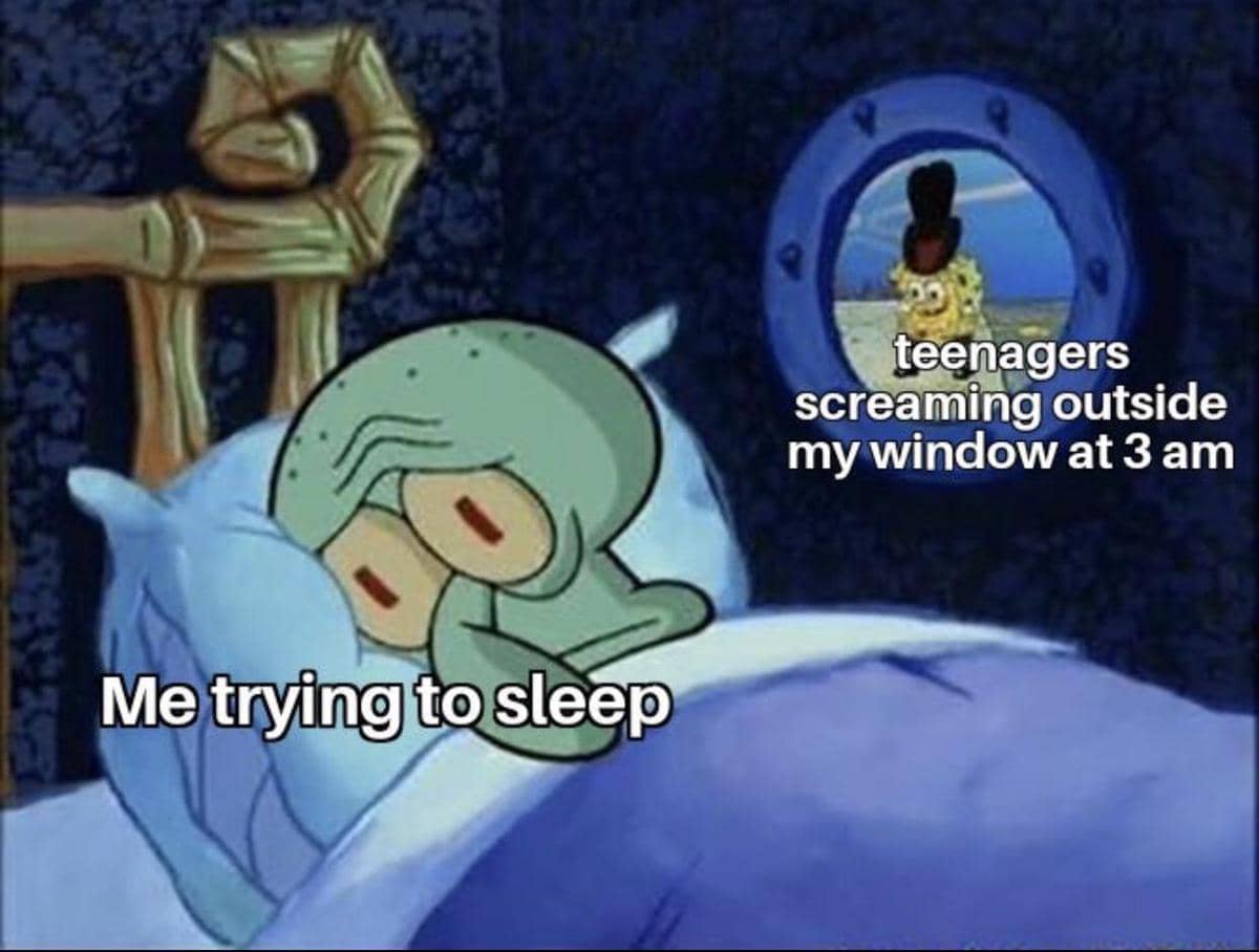 meme SpongeBob tentang anak remaja