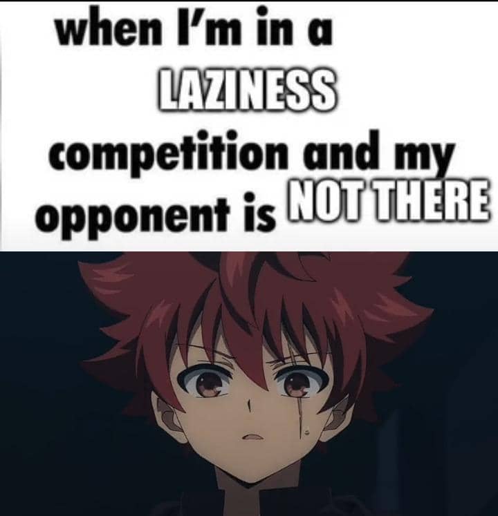 meme anime tentang sifat malas