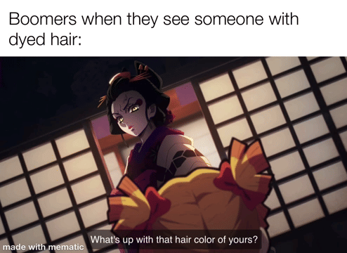 meme anime tentang orang-orang tua