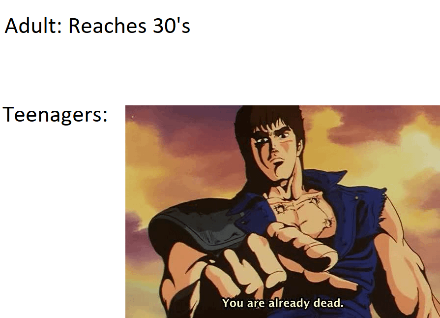 meme anime tentang orang-orang tua