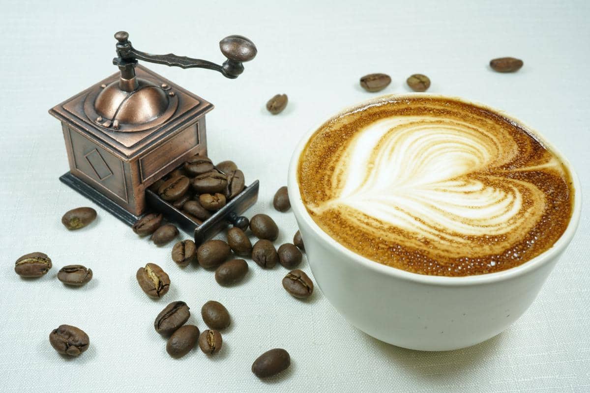 ilustrasi grinder kopi manual
