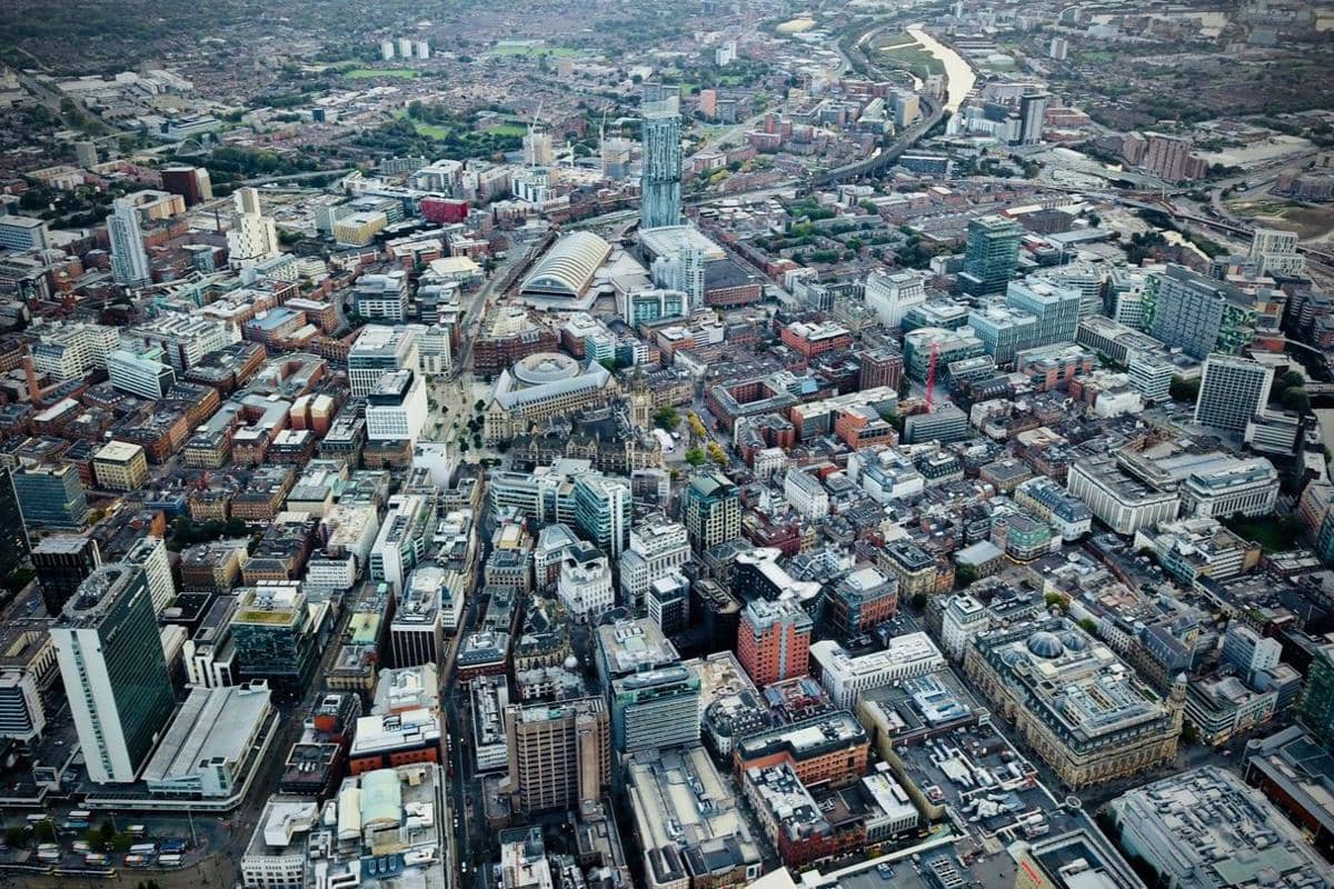 Suasana di Kota Manchester, Inggris.