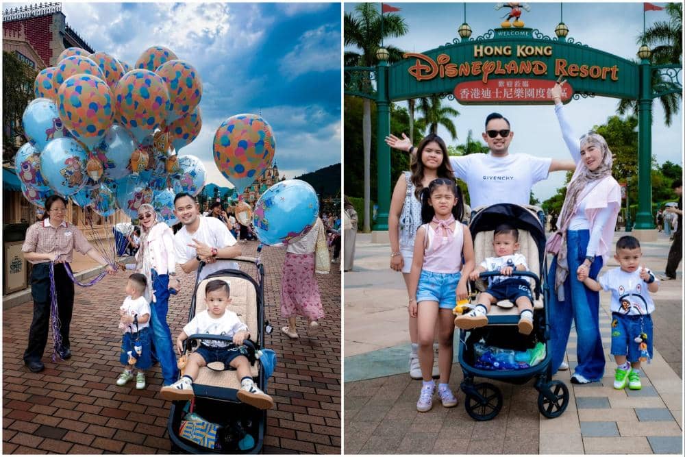 10 Potret Keluarga Shandy Purnamasari Liburan di Disneyland Hong Kong