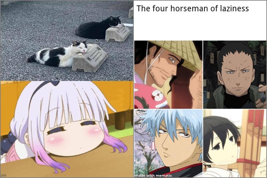 8 Meme Anime tentang Sifat Malas, Shikamaru Dibawa-bawa?