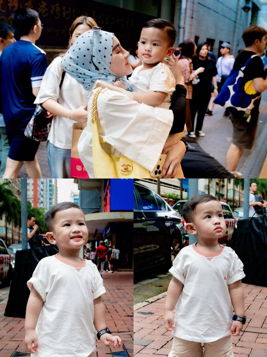 Keluarga Shandy Purnamasari liburan di Disneyland Hong Kong